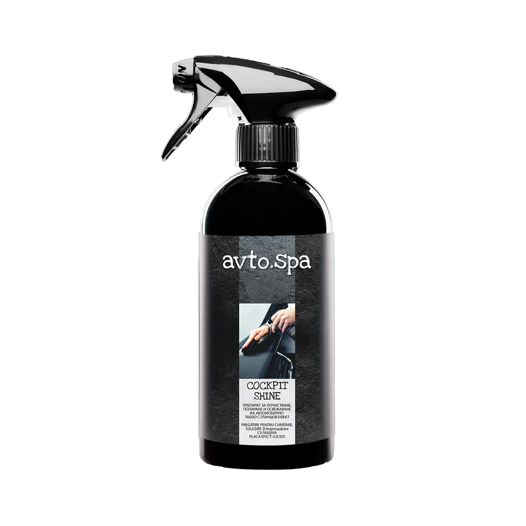 Soluție pentru suprafețe din plastic cu efect lucios Cockpit Shine